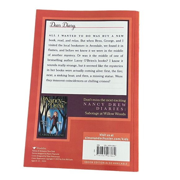 Nancy Drew Diaries Book 4 – Once Upon a Thriller by Carolyn Keene Kids Mystery - Picture 2 of 2